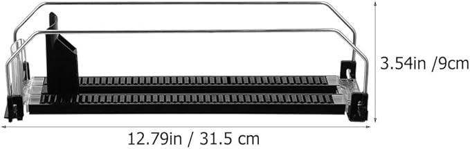 iplusmile Automatic Drink Pusher Sliding System for Refrigerator Beverage Organizer Plastic Shelf Clips for Easy Installation 12.40X3.54X6.69 Inches