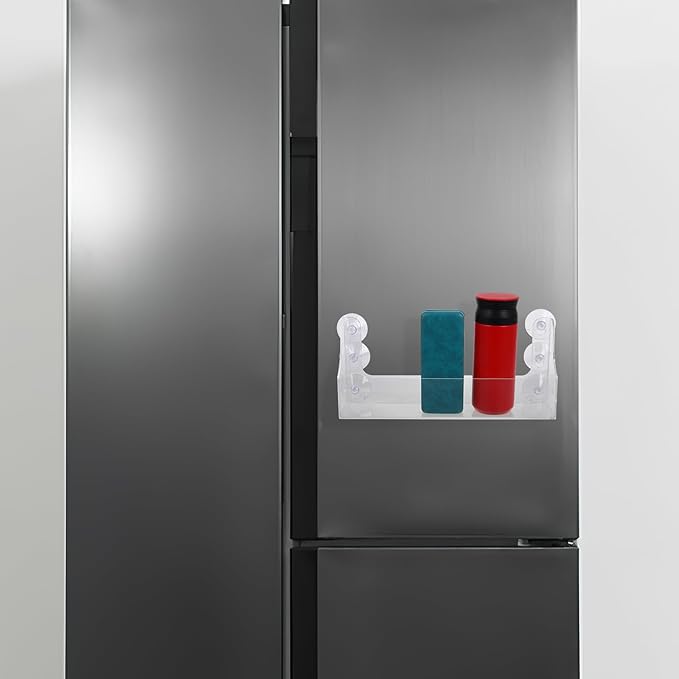 BESTOYARD Suction Type Refrigerator Beverage Rack 5-Tier Transparent Display Shelf Adjustable Storage Organizer for Fridge Door Kitchen