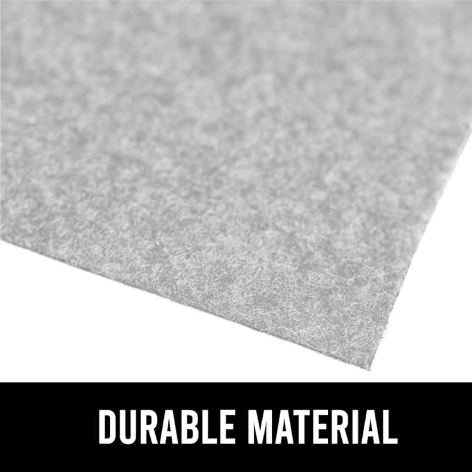 GORILLA GRIP LeakGuard Non-Adhesive Under Sink Mat for Kitchen Cabinet, Waterproof Quick Dry Shelf Liner, Durable Absorbent Felt Mats for Bathroom Sinks, Cabinets, Dresser, Easy Trim, 24x30 Light Gray