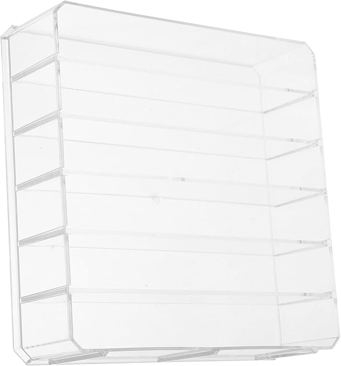 Cash Drawer Tray with Multiple Compartments Clear Acrylic Cash Storage Box for Organized Money and Coin Management in Retail and Home 7.08X7.00X1.96In