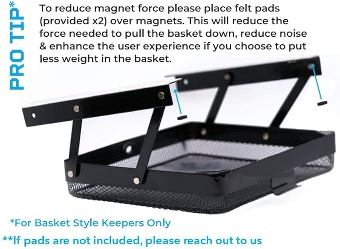 Everything Keeper - Organizer for Home, Kitchen, Bathroom, RV, Small Spaces - Storage Organizers - Compact Metal Basket - Under Cabinet Holder - Easy Install - Holds Strong - 13 x 10 x 2.5 in - Black