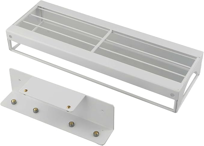 Expandable Under Sink Storage Rack for Countertop Cabinet, Stainless Steel Sliding Organizer with Retractable Rails, Adjustable Kitchen Bathroom Shelf, White