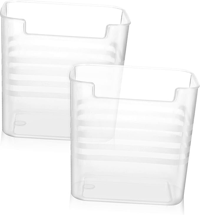 GLEAVI 8pcs Refrigerator Organizer Bins for Condiments Vegetables and Fruits Space-Saving Storage for Kitchen and Pantry