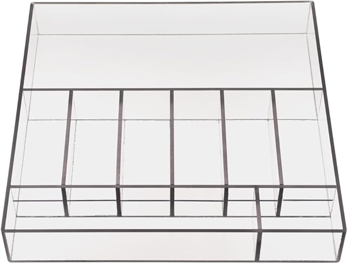 Clear Money Tray -17-1/2W x 3H x 17-1/2D- Cash Tray
