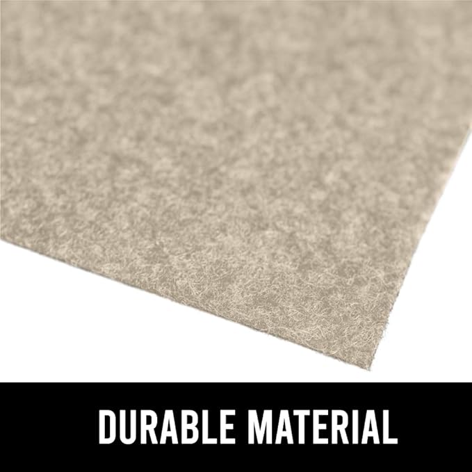 GORILLA GRIP LeakGuard Non-Adhesive Under Sink Mat for Kitchen Cabinet, Waterproof Quick Dry Shelf Liner, Durable Absorbent Felt Mats for Bathroom Sinks, Cabinets, Dresser, Easy to Trim, 24x24 Beige