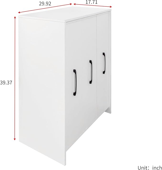 Bookcase with Three Pulled Out Doors Shelving Cabinet,3 Tier Floor Standing Bookcase,Slide Out Storage Bookcase File Cabinet,Office Bedroom Living Room Hidden Storage Cabinet with Wheels