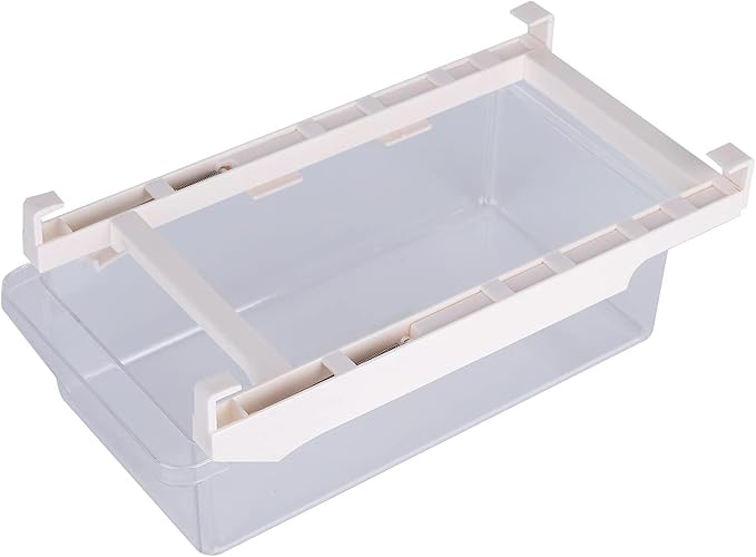Fridge Drawer Organizer, Clear Refrigerator Organizer Bins Pull Out Storage Bins for Fridge Shelf Pullable Refrigerator Storage Box