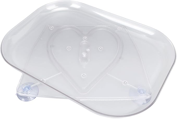 360° Rotating Tray for Refrigerator, Clear Lazy Susan Organizer with Anti Slip Design, Rectangular Fridge Turntable Organizers for Cabinet, Pantry, Kitchen, Bathroom (S)
