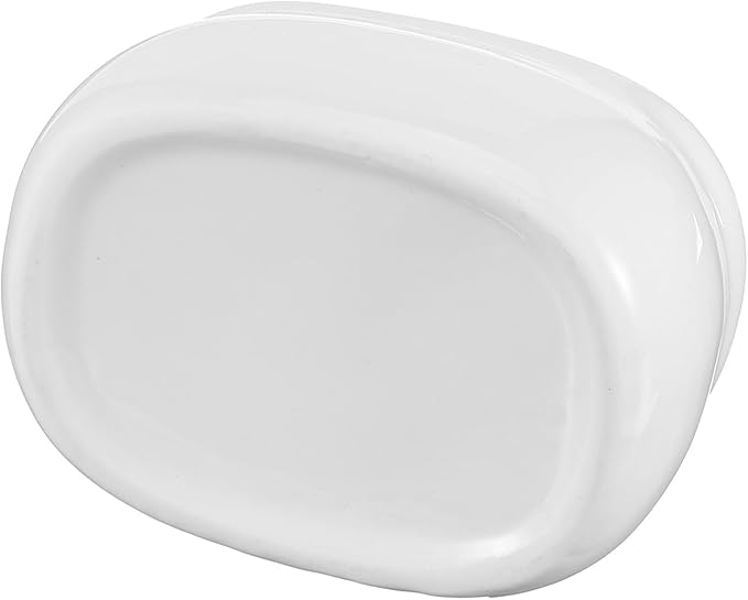 Set of 6 Sugar Packet Holder, Ceramic Sugar Caddy for Sweetener, Classic Restaurant White Tea Bag Organizer Bowl Storage Dish for Coffee Bar, Home