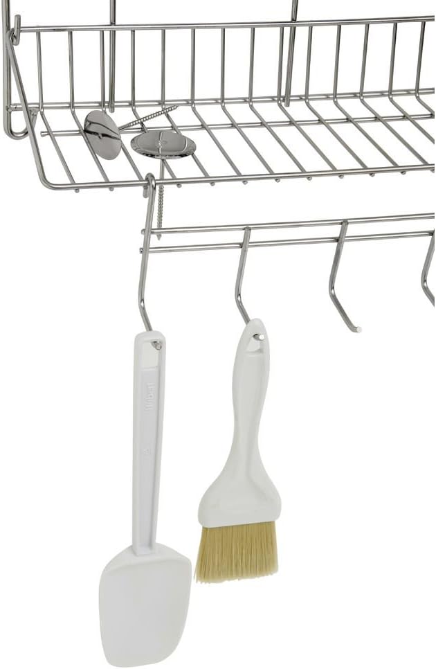 HUBERT Pastry Bag Organizer Rack Stainless Steel Wall Rack - 20" L x 24" H