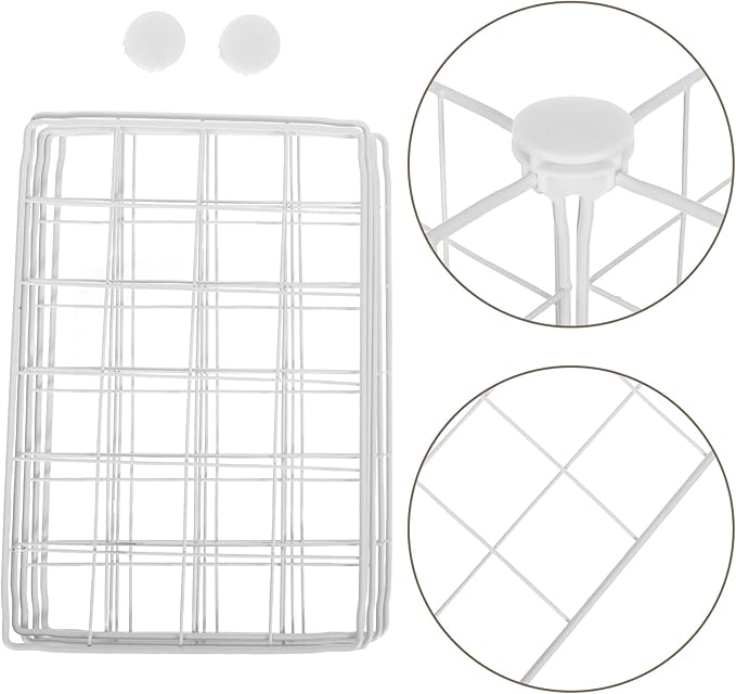 DOITOOL Refrigerator Dividers Organizer, Freezer Storage Organizer with Iron Wire Mesh, 6-compartment Chest Freezer Divider for Space Optimization and Food Sorting