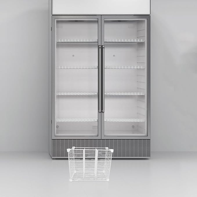 Chest Freezer Divider Storage Organizers, 3 Compartments Mesh Metal Basket, Modular Shelf Separator, Freezer Organization Tray, Refrigerator Drawer Bin