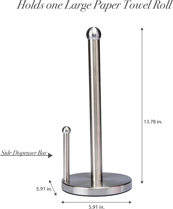 Kitchen Details Paper Towel Holder in Stainless Steel