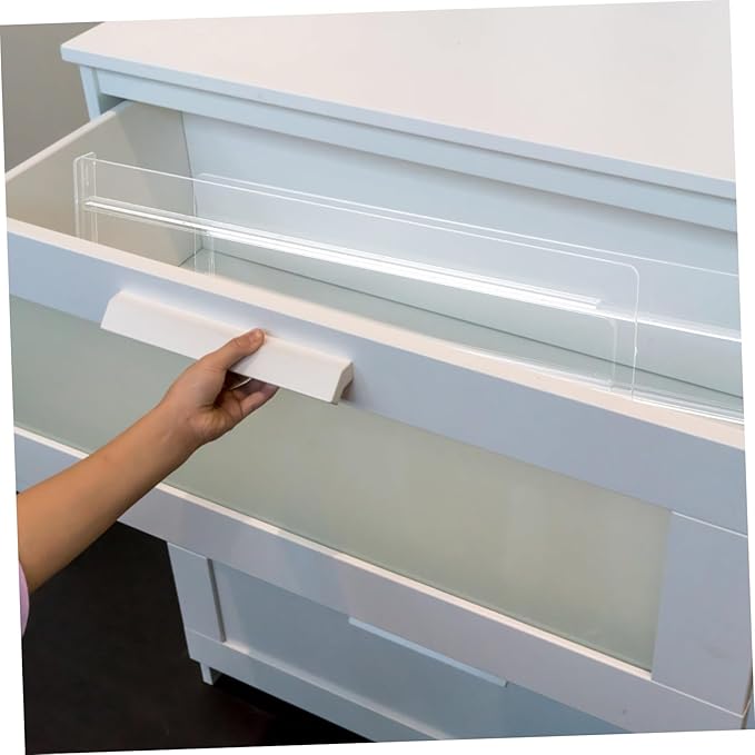 4pcs Dividers for Household Organization Diy Plastic Storage Separators for Kitchen Bedroom Office Sturdy Transparent Drawer Partition System