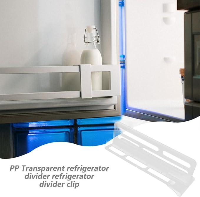 iplusmile 3pcs Refrigerator Divider Shelf Organizers, Large Multifunctional Fridge Compartment Dividers for Kitchen Storage and Space Partition