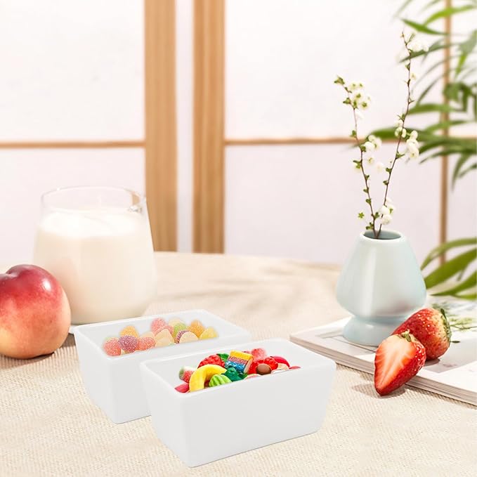Ceramic Sugar Packet Holders, 8 Pack 5 Oz Sugar Packet Organizer Porcelain Sugar Bag Bowl Tea Bag Bowl For Kitchen, Cafe, Restaurant, 4.2" L X 2.4" W X 2" H