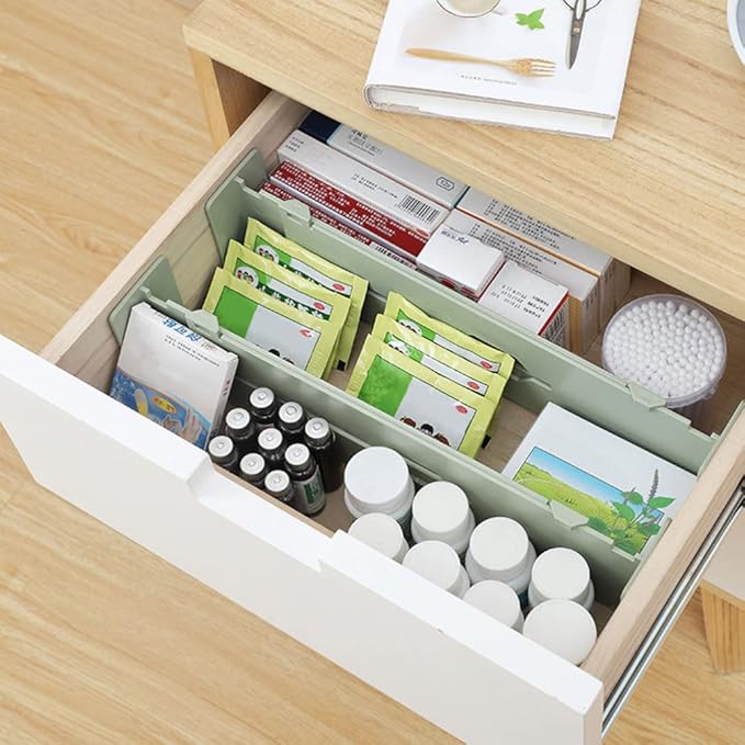 FAVOMOTO 4pcs Retractable Drawer Partition Boards Multi-Functional Organizers for Drawer Sorting Space-Saving Design for Clothing Towels and Accessories Stylish for Storage