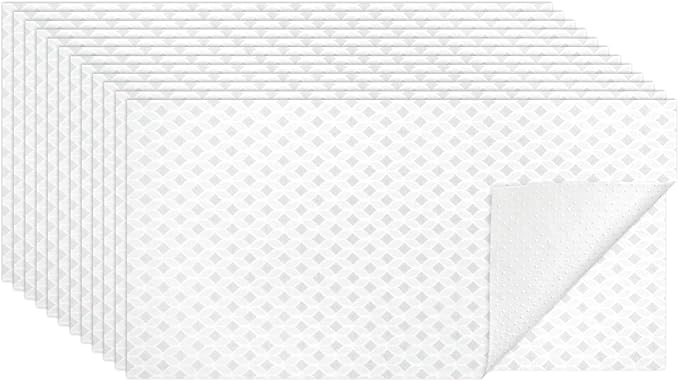 Cooyes 12 PCS Refrigerator Liners, 12" x 24" Non-Slip Fridge Liners Strong Absorbent Washable Non-Adhesive, Refrigerator Shelf Liners and Mats for Shelves, Drawers, Kitchen Cabinets(Gray Slate)