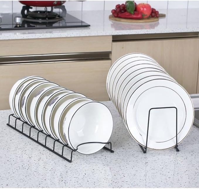 Small Bowl Drainer,Stainless Steel Bowl Drying Rack for Kitchen Counter Organizer Storage, Storage Shelf, Chrome (2 Bowl Racks (Black))