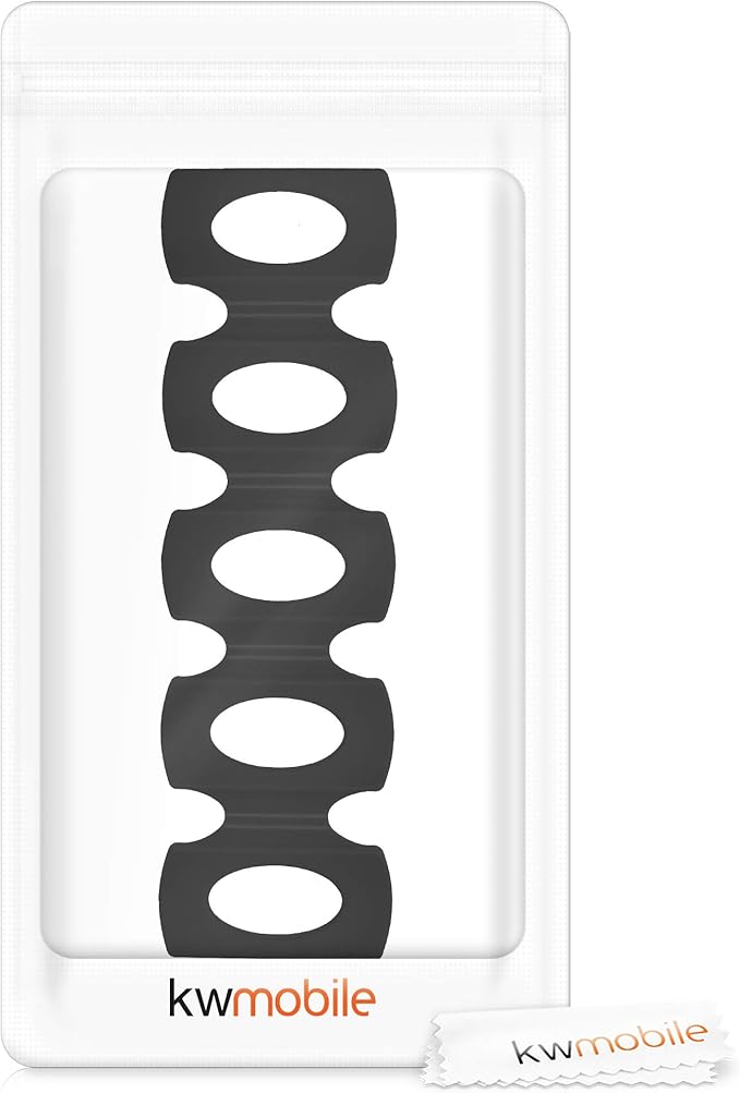 kwmobile Silicone Bottle Stacking Mat - Refrigerator Organizer to Stack Bottles, Cans, Beer, Soda - Non-Slip Holder Rack - Black