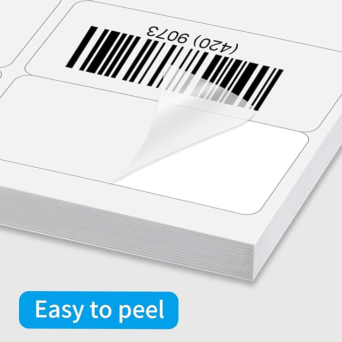 YEGAWEN Transparent Stickers Labels - 2" x 4" Clear Address Labels Mailing Stickers for Laser/Inkjet Printer 8.5"×11"- 20 Sheet