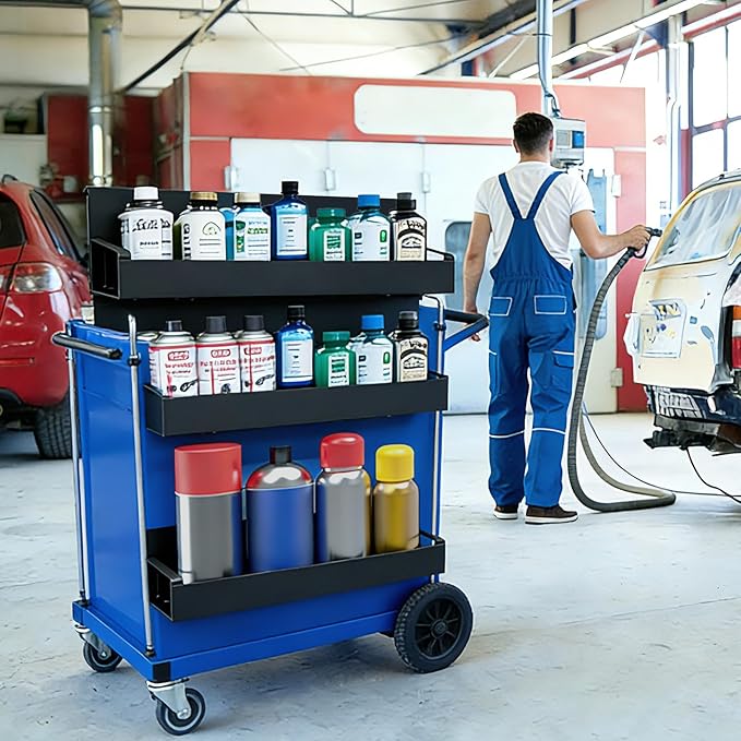 4 Pcs Magnetic Spray Can Holder, Magnet Toolbox Holder, Aerosol Spray Can Holder, Mechanic Paint Can Organizer, Tool Box Storage Rack for Garage Home Workspace