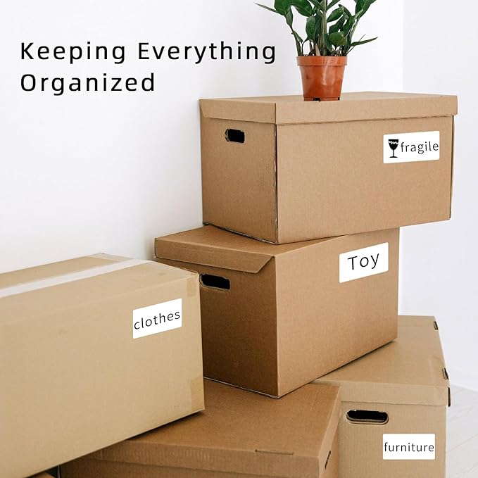 Yeachlaing 2×4 Inch Removable Blank Freezer Labels,Water/Oil/Tear Resistant/Ink Won't Smudge No Residue (105pcs,1 Bag)