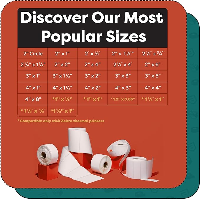 Aegis Adhesives - 4” X 2” Direct Thermal Labels for Shipping & Postage, Perforated & Compatible with Rollo, Zebra, & Other Desktop Label Printers (10 Rolls, 700/Roll)