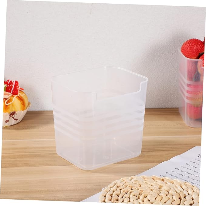 Garneck 6pcs Refrigerator Storage Bins Vertical Organizer for Kitchen Pantry and Cabinets for Fruits Vegetables and Condiments Space-Saving Design
