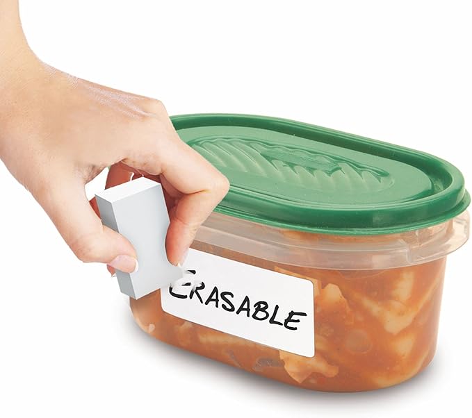 Jokari Erasable Food Labels 4-Pack Refill, Reusable Label Multi-Color, Freezer, Microwave & Dishwasher Safe Kitchen Tool for All-Purpose Meal Organization