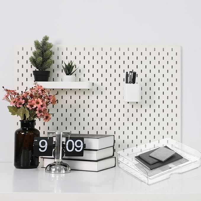PATIKIL 12.6"x9.6"x2.8" Stackable Letter Tray, 4-Tier Paper Organizer Rectangular Plastic Desk Organizer Accessories File Holder for Office Desk Drawers Paper Storage, Clear