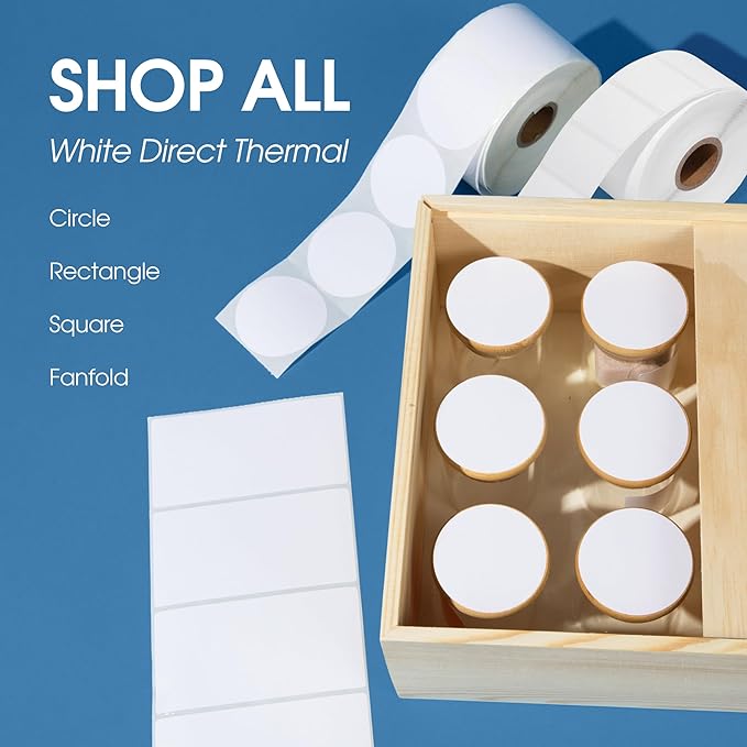 Spartan Industrial - 4" X 6" Direct Thermal Shipping Labels Compatible with Rollo, Zebra, and Other Desktop Label Printers (10 Rolls, 250/Roll)
