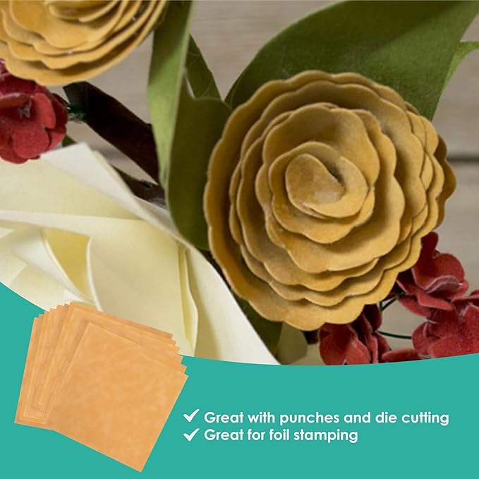 S.E.I Honey Velvet Paper, Felt Fabric For Drawer and Jewelry Box Liner, 12" x 12" - 12 Sheets
