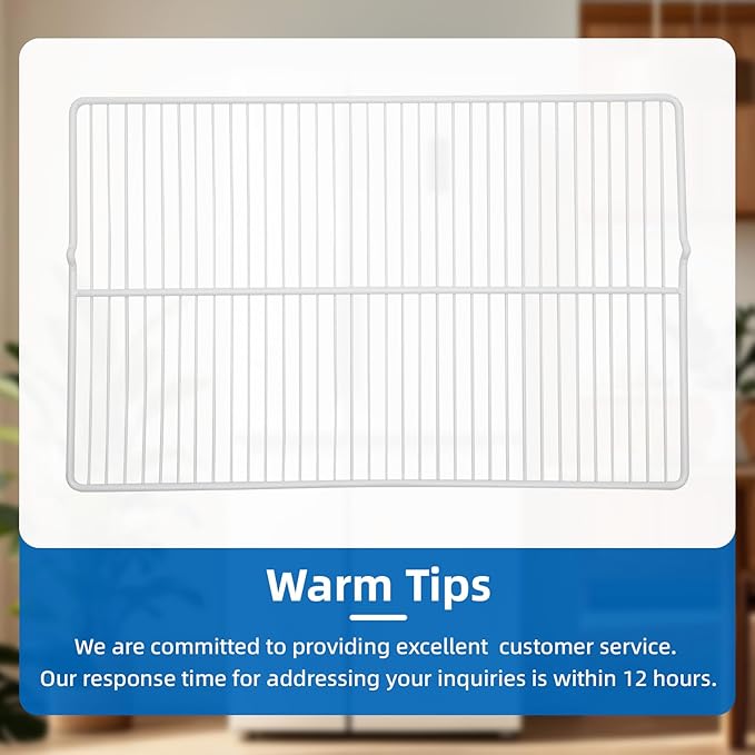 Upgrade 240360908 Food Grade 304 Stainless Steel Refrigerator Shelf Fits Frigidaire, Kenmore. 25.5" x 16.5" 240360908 Wire Shelf Replaces AP5805565, EAP9492365,240360905, 240360901, 3189137 (1 Packs)