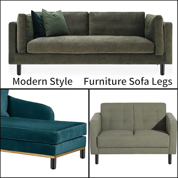 4 Pcs Furniture Legs, Metal Cabinet Legs, 3 inches/8 cm Adjustable Furniture Support Feet for Kitchen Shelves Sofa Table Chair Desk Cupboard Furniture Adjustable Legs Feet Foot