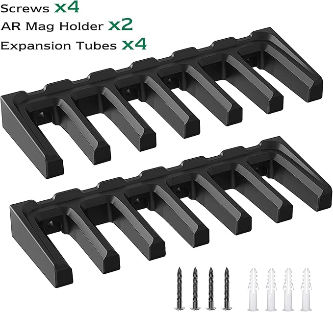 PMAG Rack Wall Mount,Mag Holder|AR Magazine Hodler|Wall Mount Display Mag Storage,Home Magazine Storage Rack,Mag Rack for Gun Safe,Locker,Cabinet,Wall