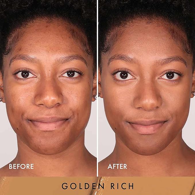 Wander Beauty Dualist Matte and Illuminating Concealer Makeup - Golden Rich - Dual-Ended Matte & Liquid Concealer Stick - Full Coverage Formula to Brighten, Firm & Hydrates Under Eyes - 0.28 fl oz