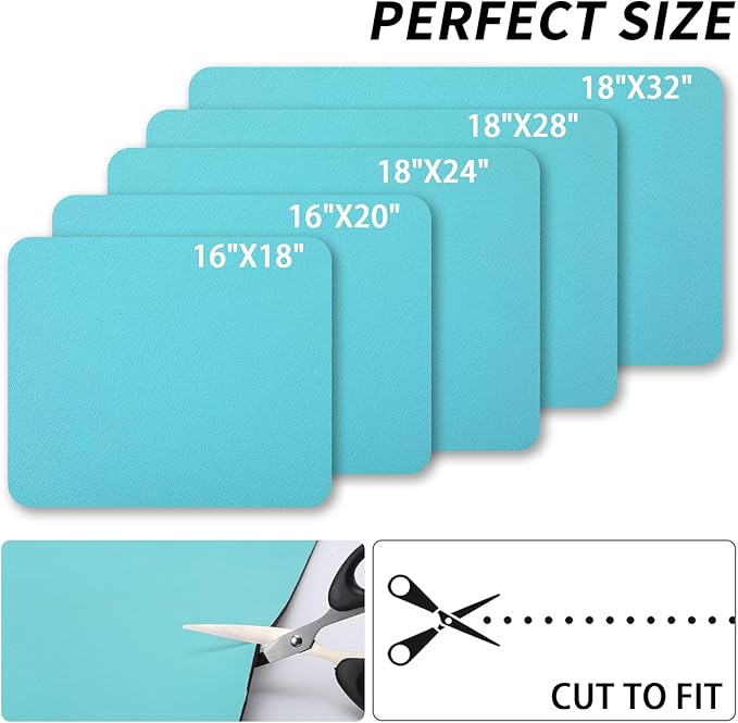 Dish Drying Mat for Kitchen Counter, Heat Resistant Drainer Mats with Non-slip Rubber Backed, Hide Stain Kitchen Super Absorbent Draining Mat, Easy to Clean Dish Rack Pad, Teal 16"x18"