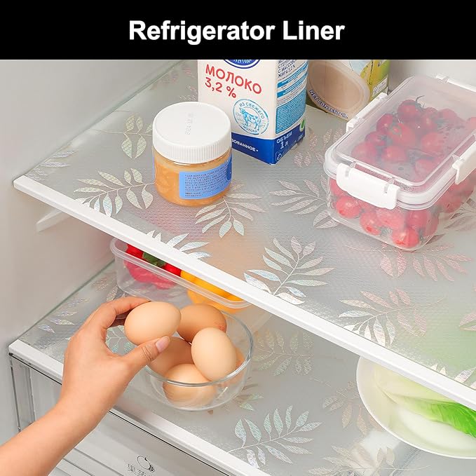 Cooyes Shelf Liner – Premium Non-Adhesive Cabinet & Drawer Liner for Kitchen – Waterproof Shelf Paper with Modern Pattern – Durable EVA Cabinet Mat – Easy to Cut (17.5" W x 197" L)