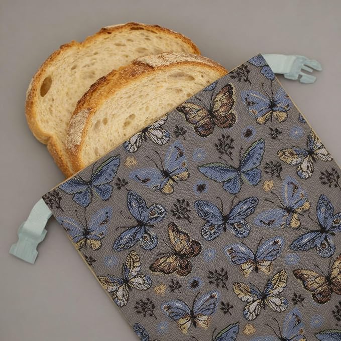 Strong Hammer Bread Bags: Ultimate Sourdough Storage & Freezer Bag | Reusable Cotton Beeswax Wraps with Liner Keep Homemade, Baguette Bread Fresh Longer