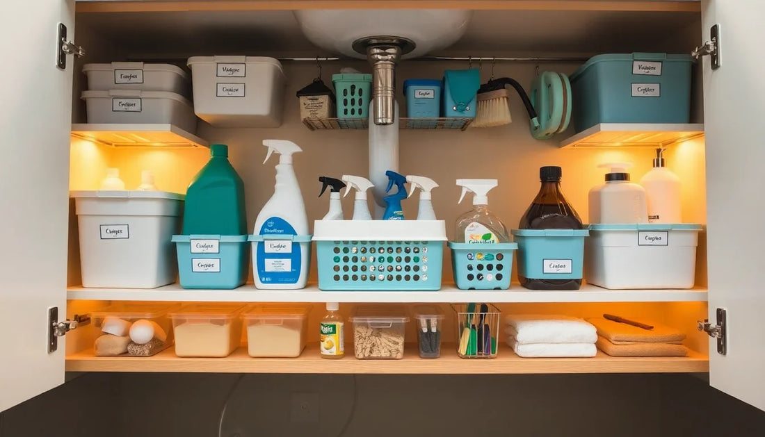 Under Sink Organization Ideas That Make Cleaning Supplies Disappear
