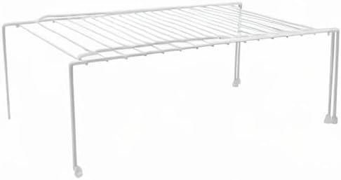 Expandable Kitchen Counter and Cabinet Shelf, White(adjustable From16 .3/4 to 30.3/4" length X 8.1/4" width X 6" height)