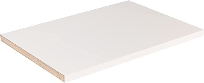 B&B HARDWARE Cabinet Shelves - Melamine 3/4'' Thick - Custom Organize Space with Stylish Cabinet Melamine Shelves Cut to Size - Perfect Solution for Home & Office - (17" Depth x 12 inches Length)