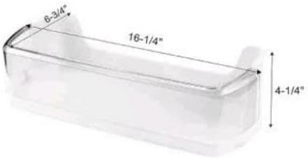 DA97-08348A Door Shelf Basket Bin - for Samsung Refrigerator Door shelves - Fridge door condiments beverages organizer - Refrigerator door bin replacement - Fridge plastic shelves bins - W 16-1/4 in