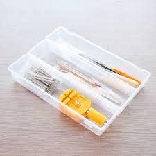 JapanBargain, Japanese Drawer Organizers Set of 3, Utensil Tray for Fork Spoon Chopstick Knife, Silverware Organizer, Tool Tray, Cosmetic and Stationery Organizer, Made in Japan