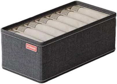 | Set of 3 Foldable Fabric Storage Boxes | Closet Organizers in Small, Medium, and Large Sizes | Perfect for Clothes, Underwear, Socks, and Pants
