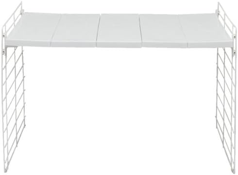 Iris Ohyama USD-V Under-sink Extendable Shelf, White