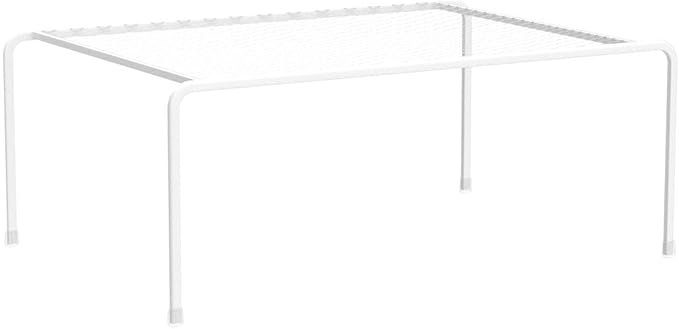 Kitchen Cupboard Organiser-2 Pack Metal Wire Storage Shelf Insert Rack for Kitchen Countertop, Pantry, Cabinet, Fridge