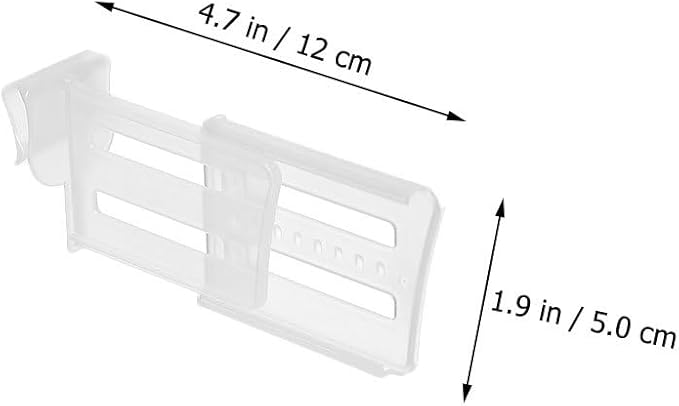 3Pcs Adjustable Refrigerator Dividers – Expandable Fridge Drawer Separator for Side Door Storage Fridge Shelf Organizer Plastic