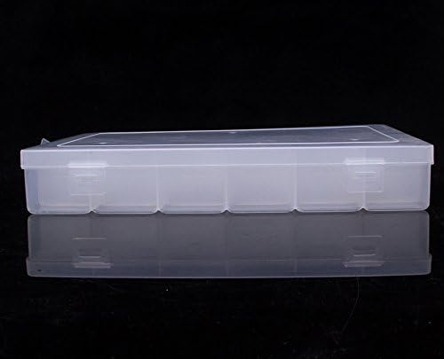 Kamay's Large Transparent Thick Hard 36 Grids Adjustable Compartment Slot Plastic Craft Storage Box Organizer For Toy Desktop Jewelry Accessory Drawer Or Kitchen Removable Dividers Container